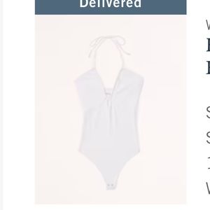 NWT Abercrombie Halter Cutout Bodysuit